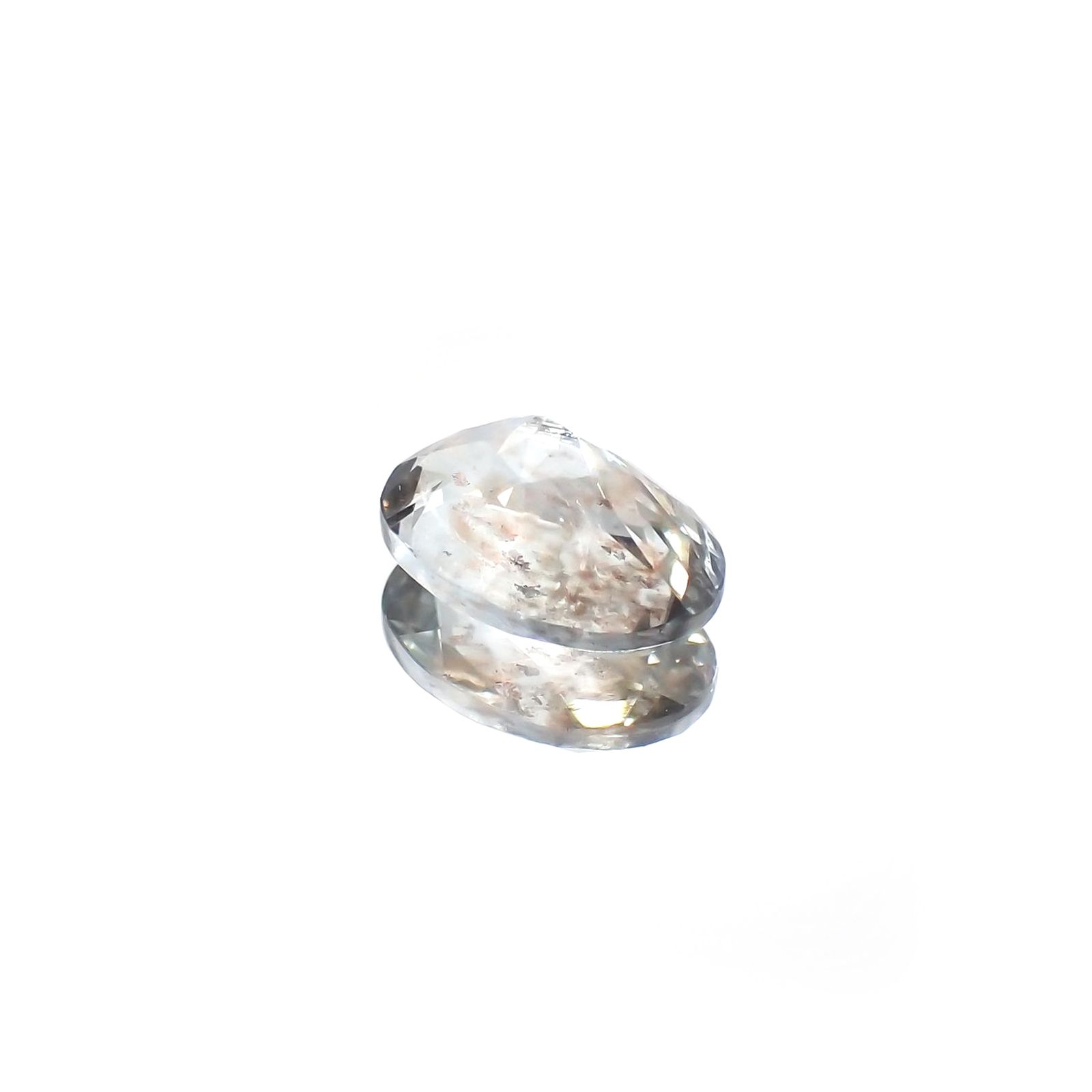 アベンチュリンアクアマリン(宝石名アクアマリン) ナイジェリア産 2.08ct 識別済[250712991]10.1×7.1mm前後