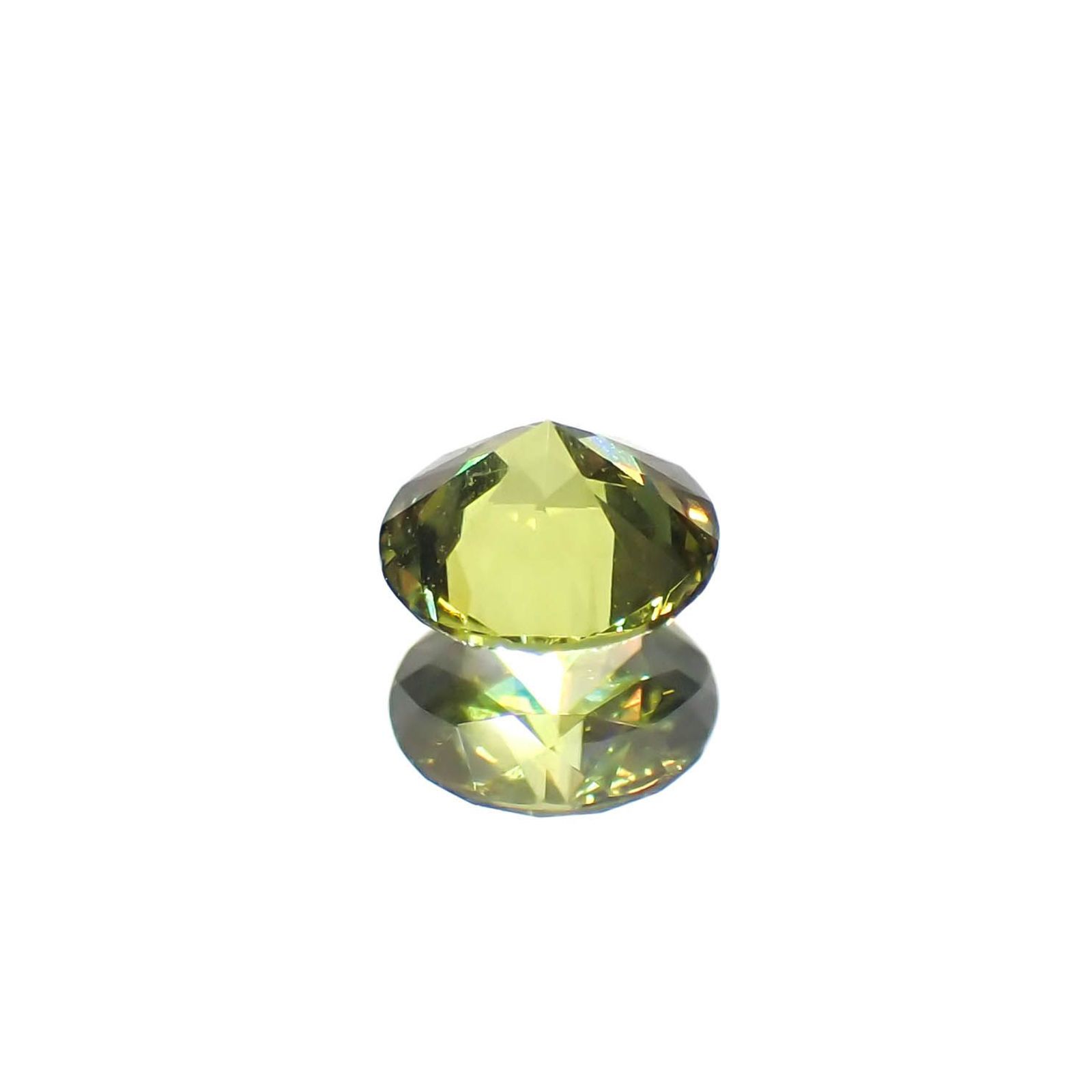 デマントイドガーネット(宝石名デマントイド・ガーネット)ロシア産 0.27ct 識別済[221119171]3.9x3.9mm前後
