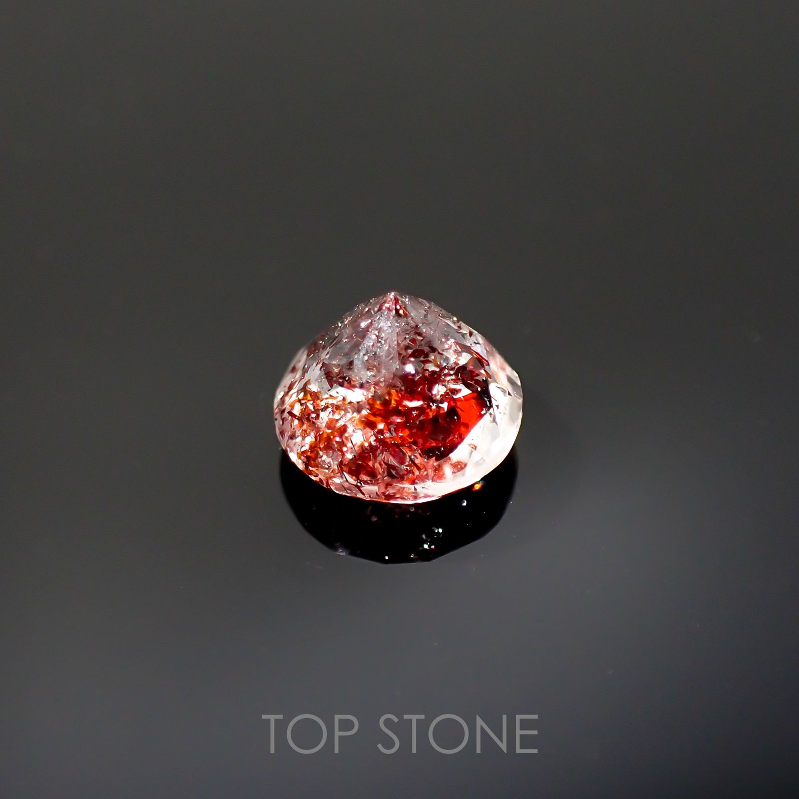 ファイヤークォーツ ナイジェリア産 1.63ct[220114745]7.5x7.5mm前後