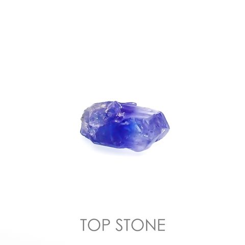 バイカラータンザナイト 原石 タンザニア産 2.50ct[220515860]10.3x6.7mm前後