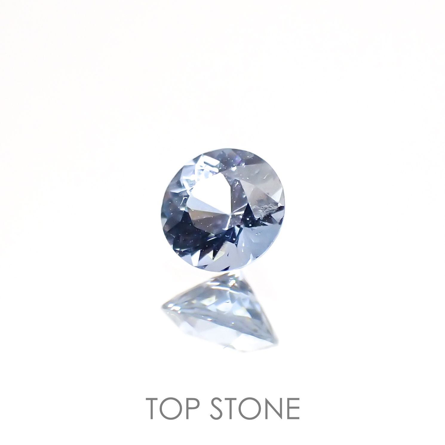 グレイッシュブルースピネル ビルマ産 ルース 0.25ct[210913133]3.9×3.9mm前後