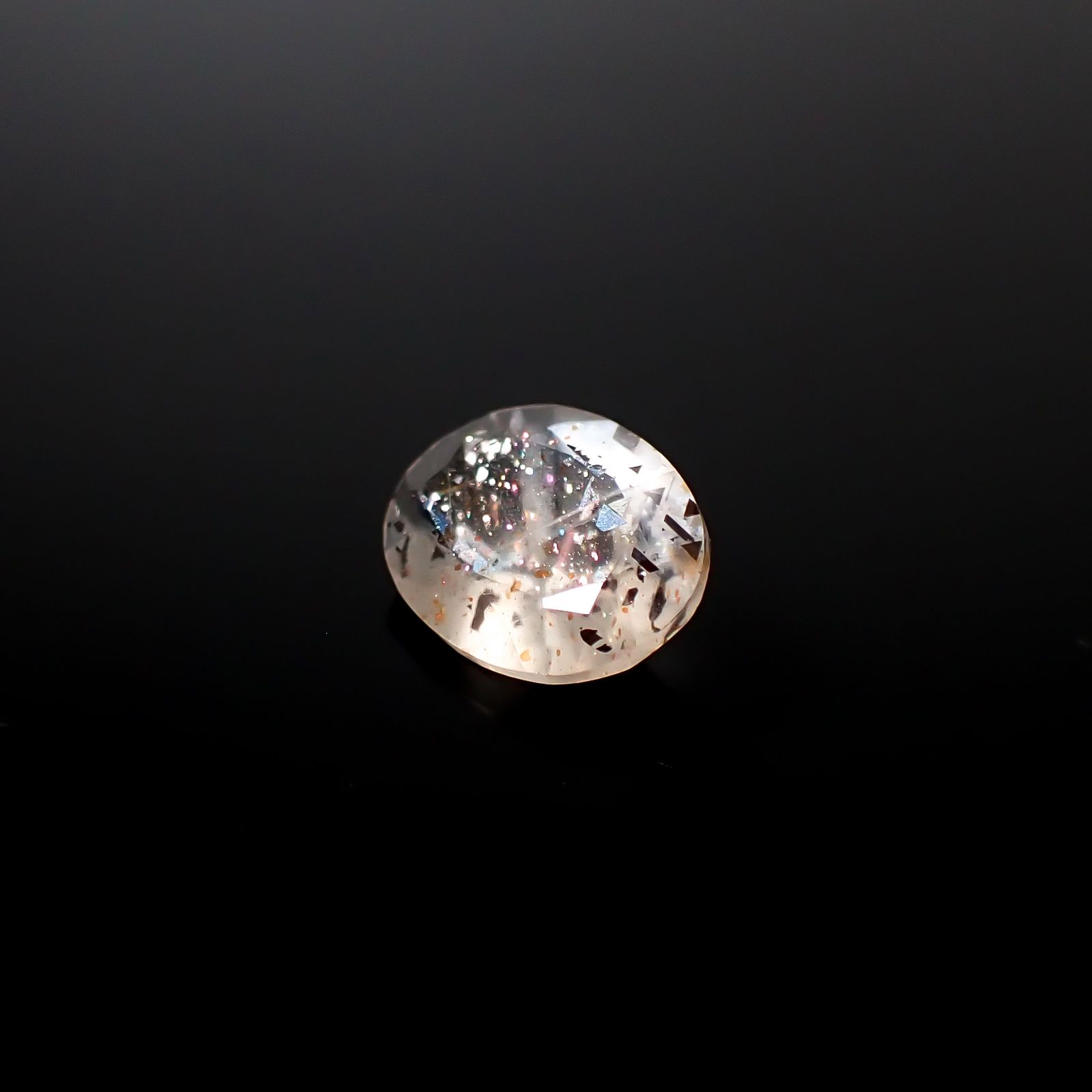 レインボーラティスサンストーン オーストラリア産 1.87ct [250229851]10.6x7.8mm前後