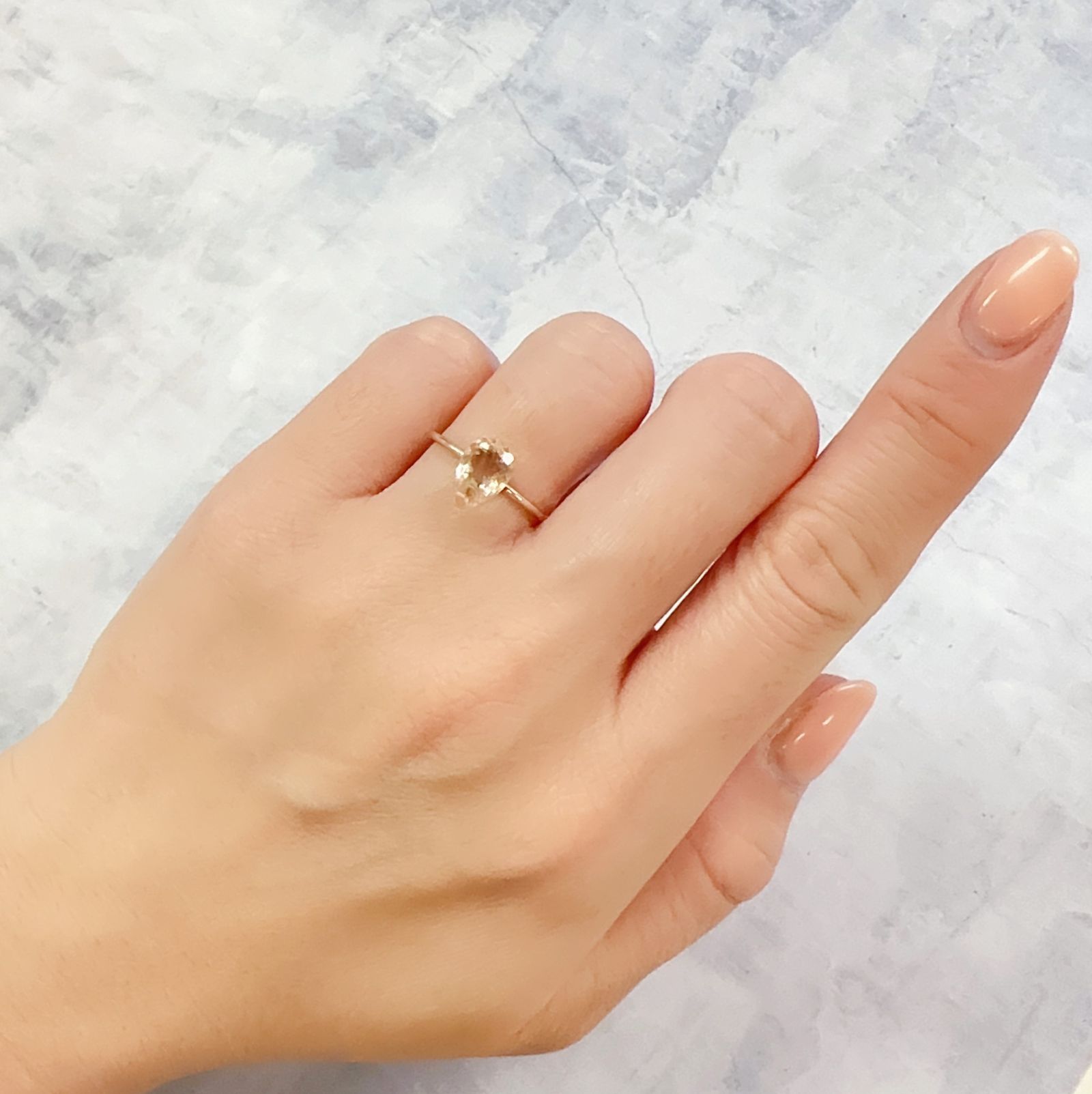 オレゴンサンストーン(宝石名ラブラドライト)アメリカ・オレゴン州産 1.18ct 識別済[230120124]8.9x6.1mm前後