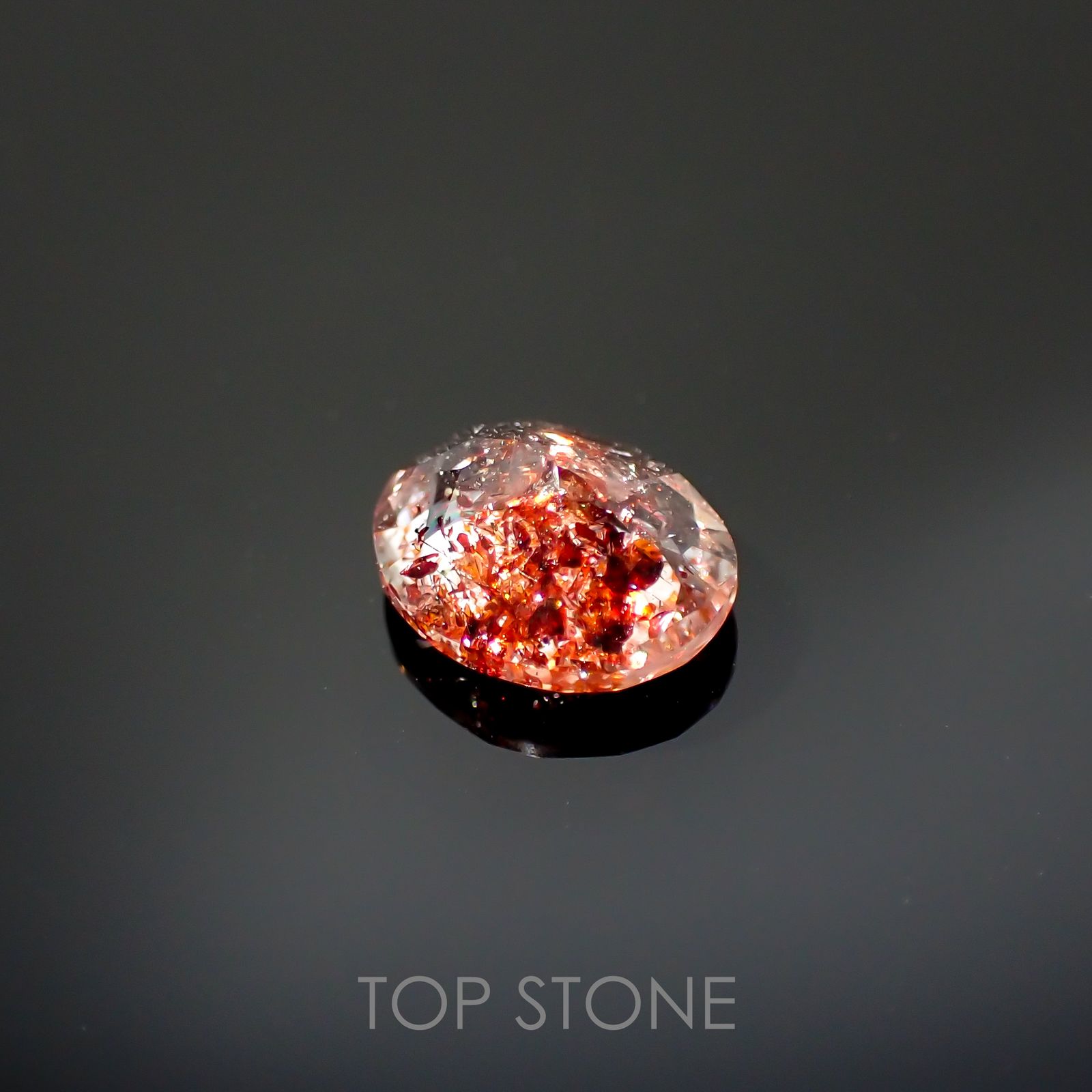 ファイヤークォーツ ナイジェリア産 1.29ct[220114750]8.2x6.8mm前後