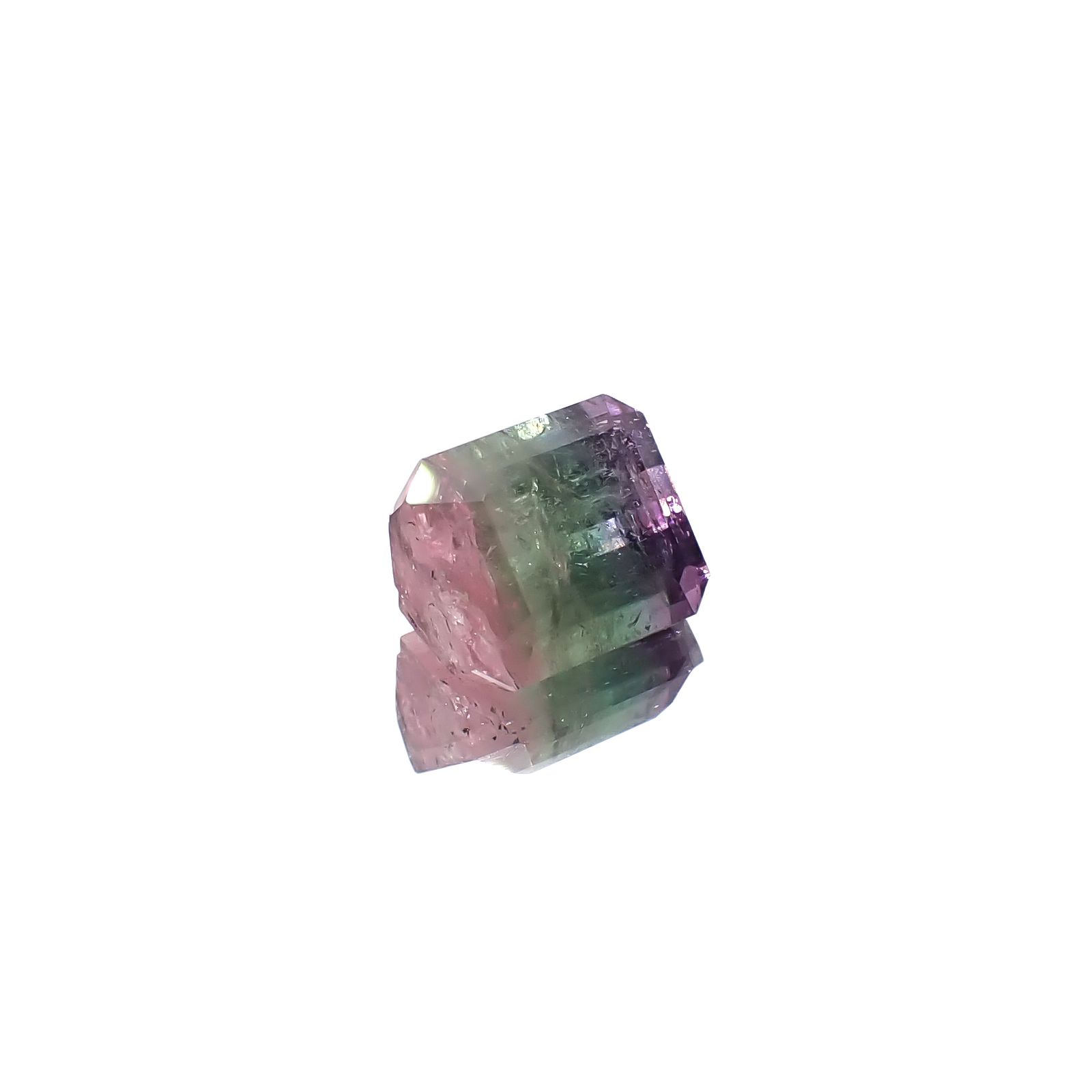 パーティカラートルマリン アフガニスタン産 4.59ct [241029398]9.7x8.4mm前後