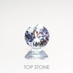 バイカラータンザナイト(ゾイサイト) タンザニア産 ルース 0.66ct[210912658]5.5×5.5mm前後
