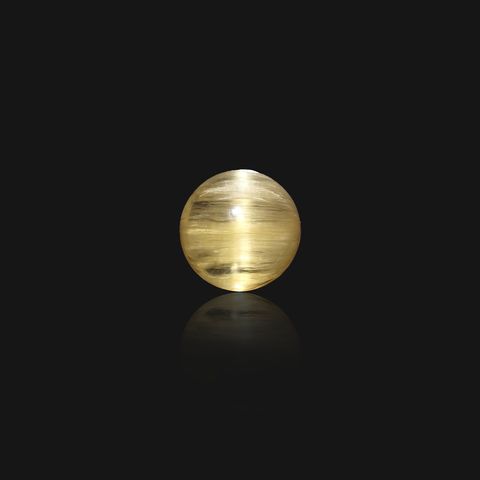 ベリルキャッツアイ(宝石名ベリル・キャッツアイ)ブラジル産 4.43ct 識別済[230522208]10x10mm前後