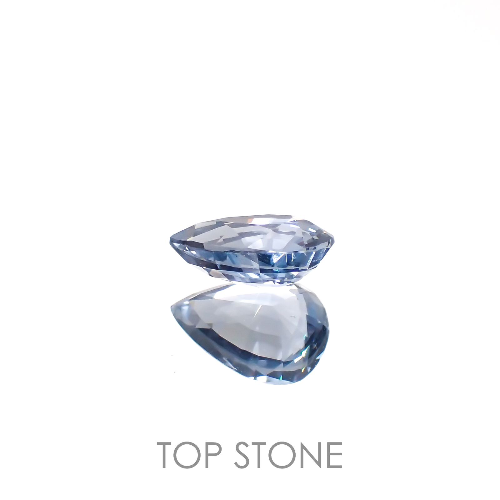 グレイッシュブルースピネル(宝石名スピネル)ビルマ/マダガスカル産 1.24ct 識別済[230220600]8.2x5.9mm前後