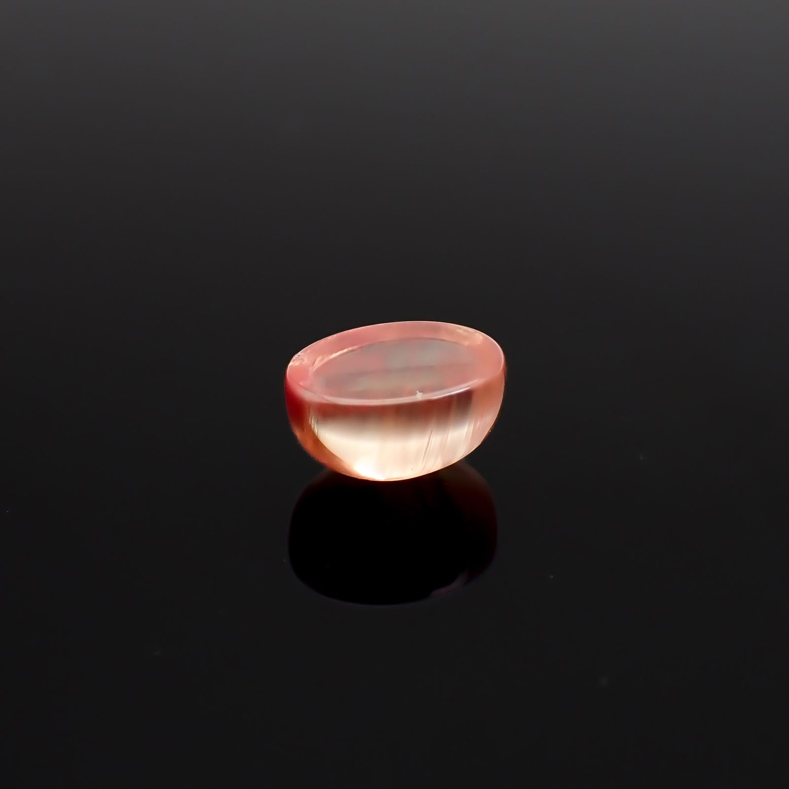 バイカラーアンデシン チベット産 2.58ct / 9.1x7.1mm前後 [260732567]