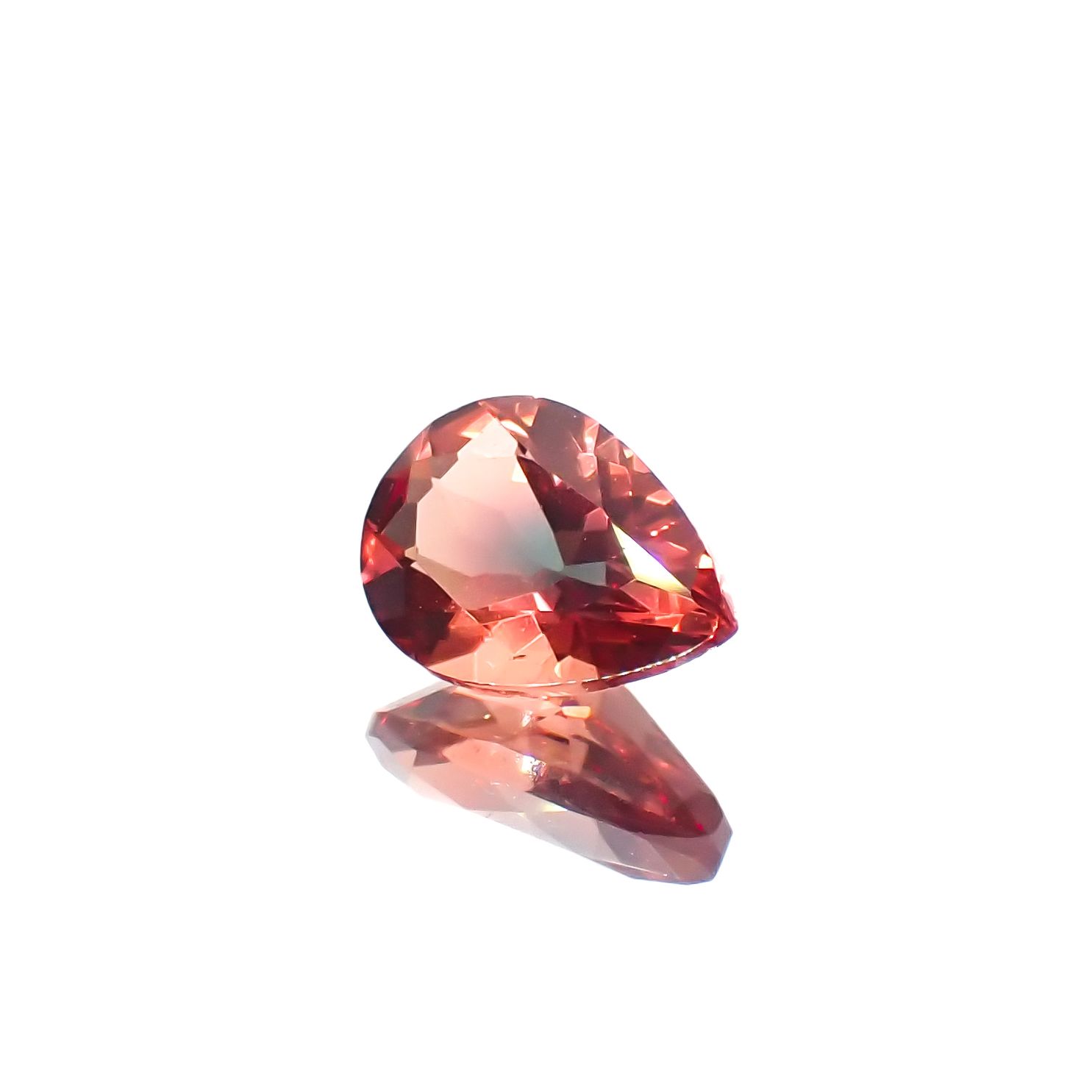 バイカラーアンデシン モンゴル産 0.66ct[231023569]7.2x5.2mm前後