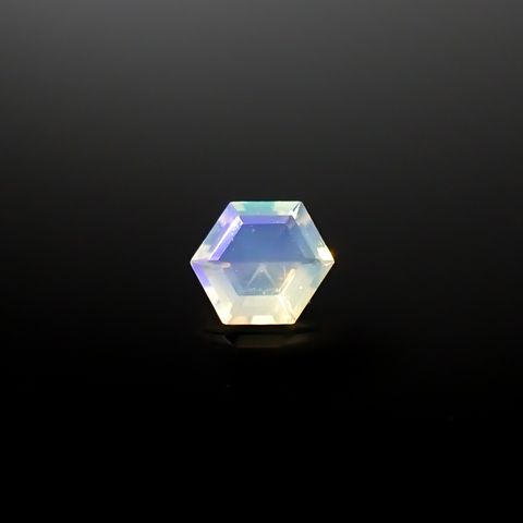 ◇ヘキサゴンカット◇エチオピアオパール エチオピア産 0.085ct[240226207]3.4x3.2mm前後