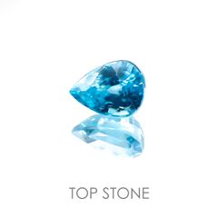 ブルージルコン(宝石名ジルコン) カンボジア産 2.27ct 識別済[20117919]7.9×5.9mm前後