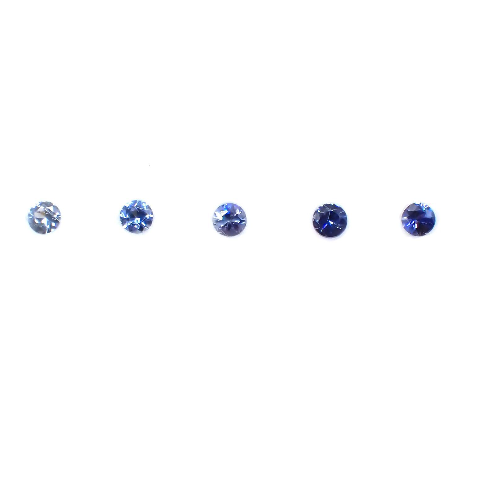 ベニトアイト色相環 アメリカ産 ルース 0.25ct[210310216]2.2×2.2mm前後