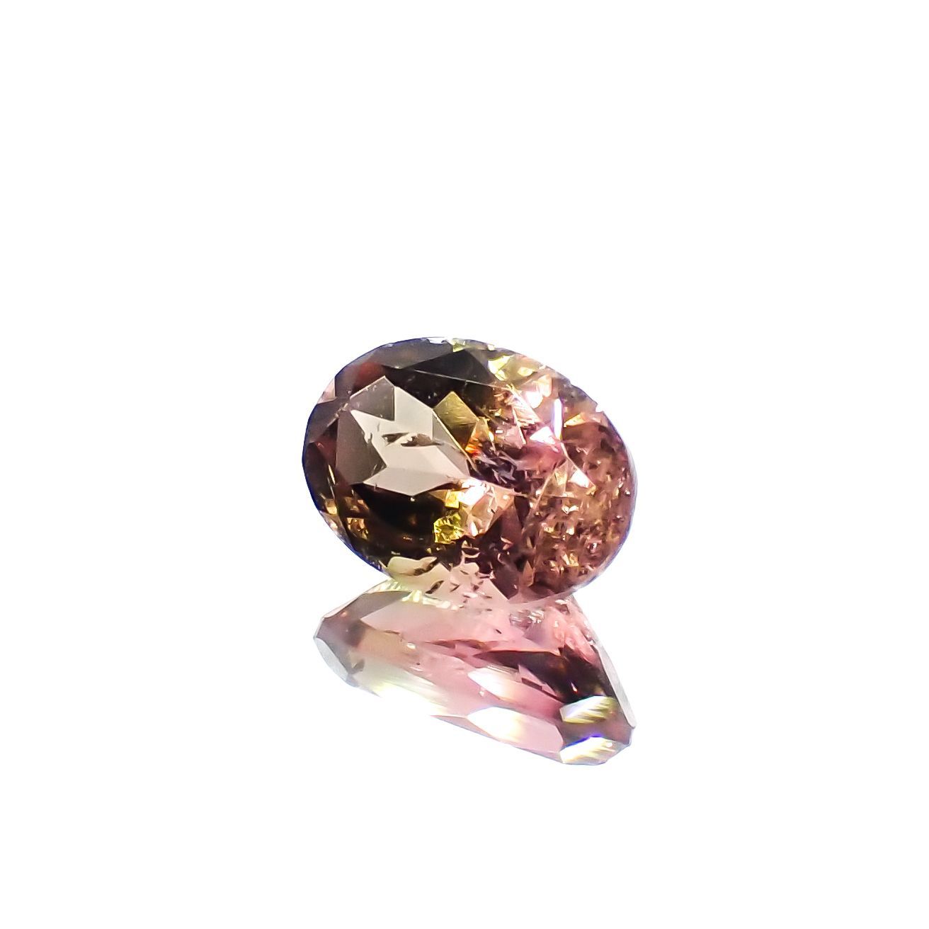 バイカラートルマリン ブラジル産 0.83ct[230220402]6.9x4.9mm前後
