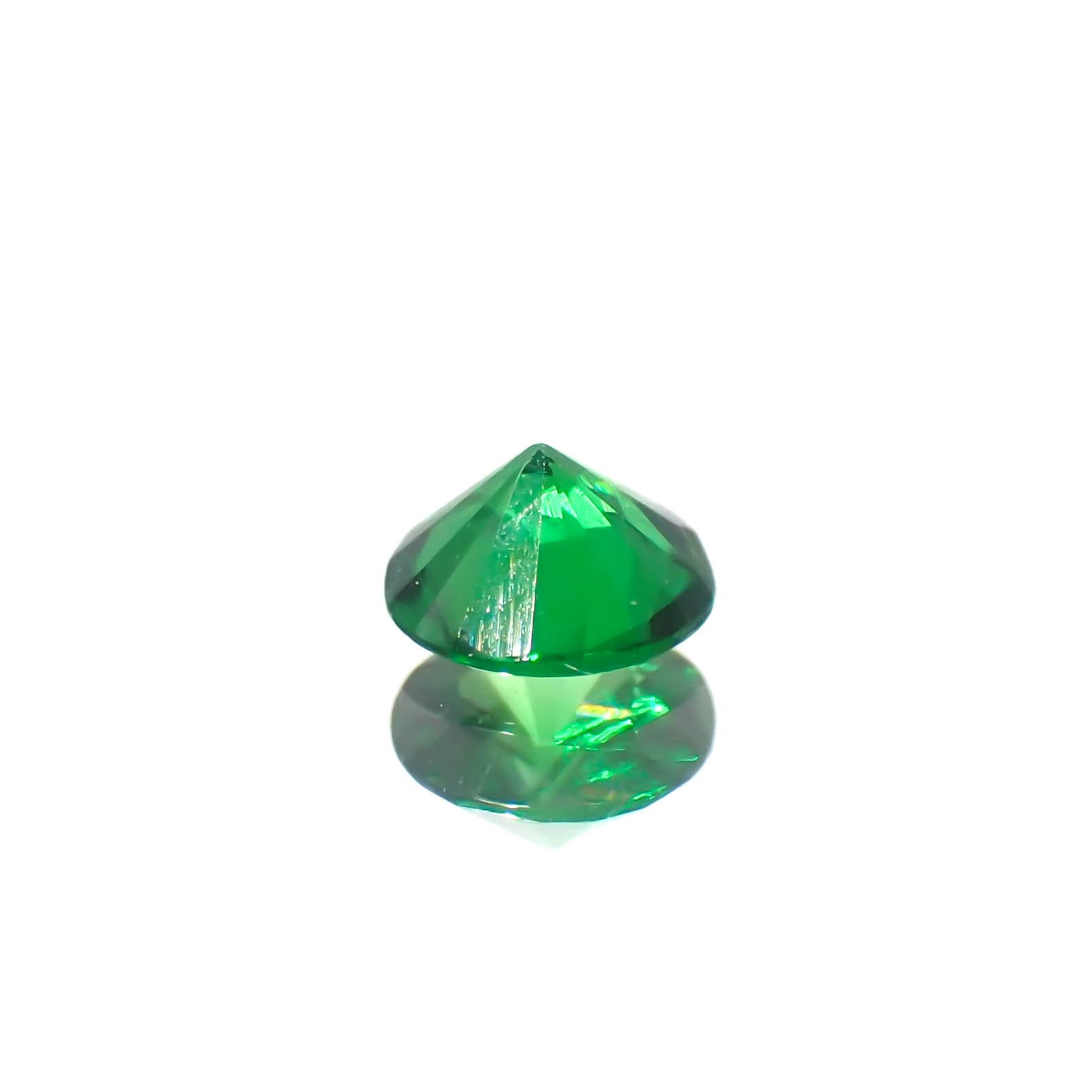 ツァボライト(宝石名グリーン グロッシュラー・ガーネット)タンザニア産 0.12ct 識別済[240226081]3.2x3.2mm前後