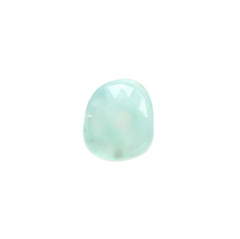 ◇フリーフォーム・ローズカット◇アクアプレーズ(宝石名ブルー グリーン・カルセドニー)南アフリカ産 2.38ct 識別済[231023788]11.1x9.7mm前後