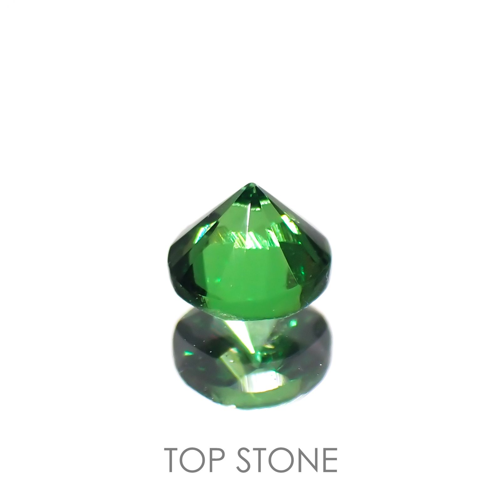 ツァボライト(宝石名ガーネット)タンザニア産 0.13ct 識別済[221018720]3x2.9mm前後