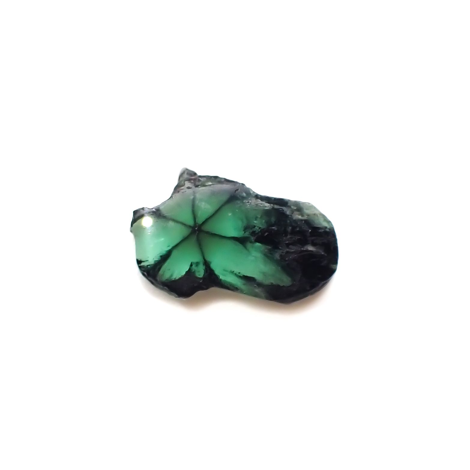 トラピッチェエメラルド コロンビア産 1.48ct[230923488]6.5x10.5mm前後