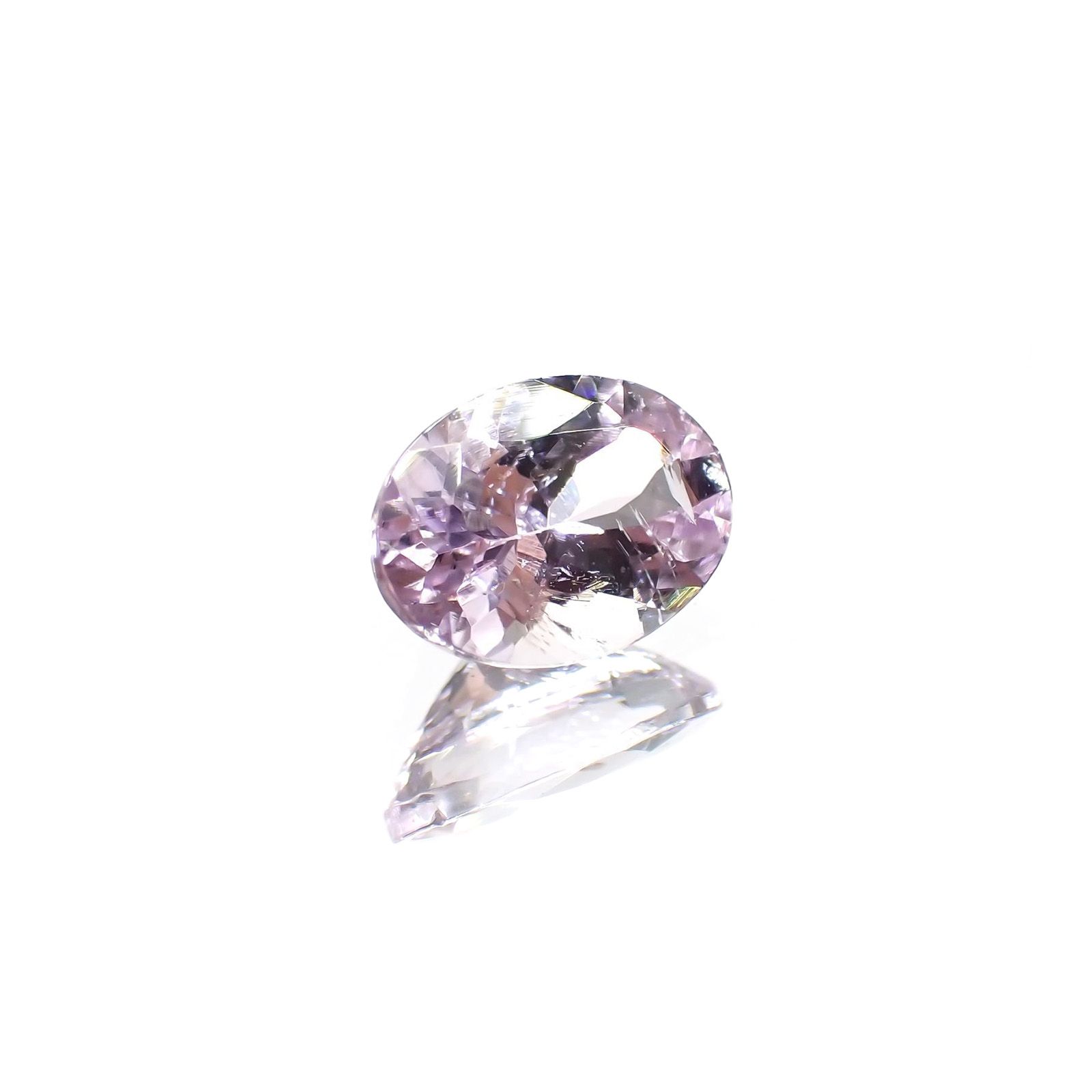 ピンクゾイサイト(宝石名ピンク・ゾイサイト) タンザニア産 ソ付(彩珠) 0.811ct / 7.1x5.2mm前後 [21019344]