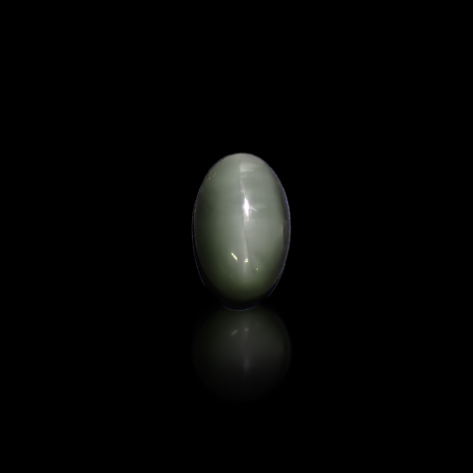 天然グリーンアパタイトキャッツアイ 19.50 CT 7639 裸石・ルース