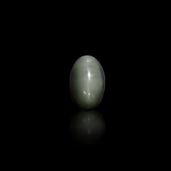グリーンアパタイトキャッツアイ ブラジル産 9.87ct[240427181]16x10.3mm前後