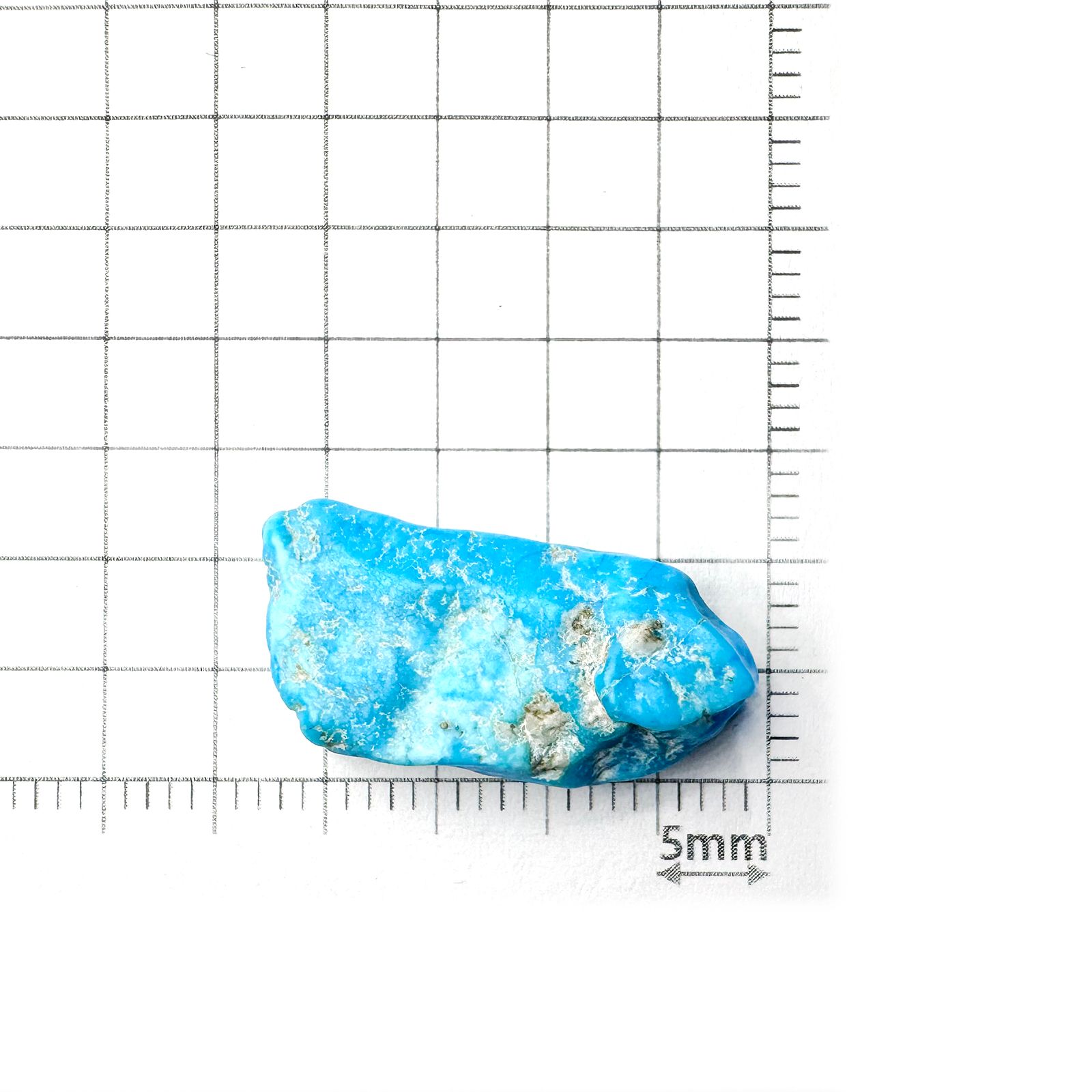 ターコイズ 原石 アメリカ・アリゾナ州キングマン産 11.13ct[240226370]21.9x10.4mm前後