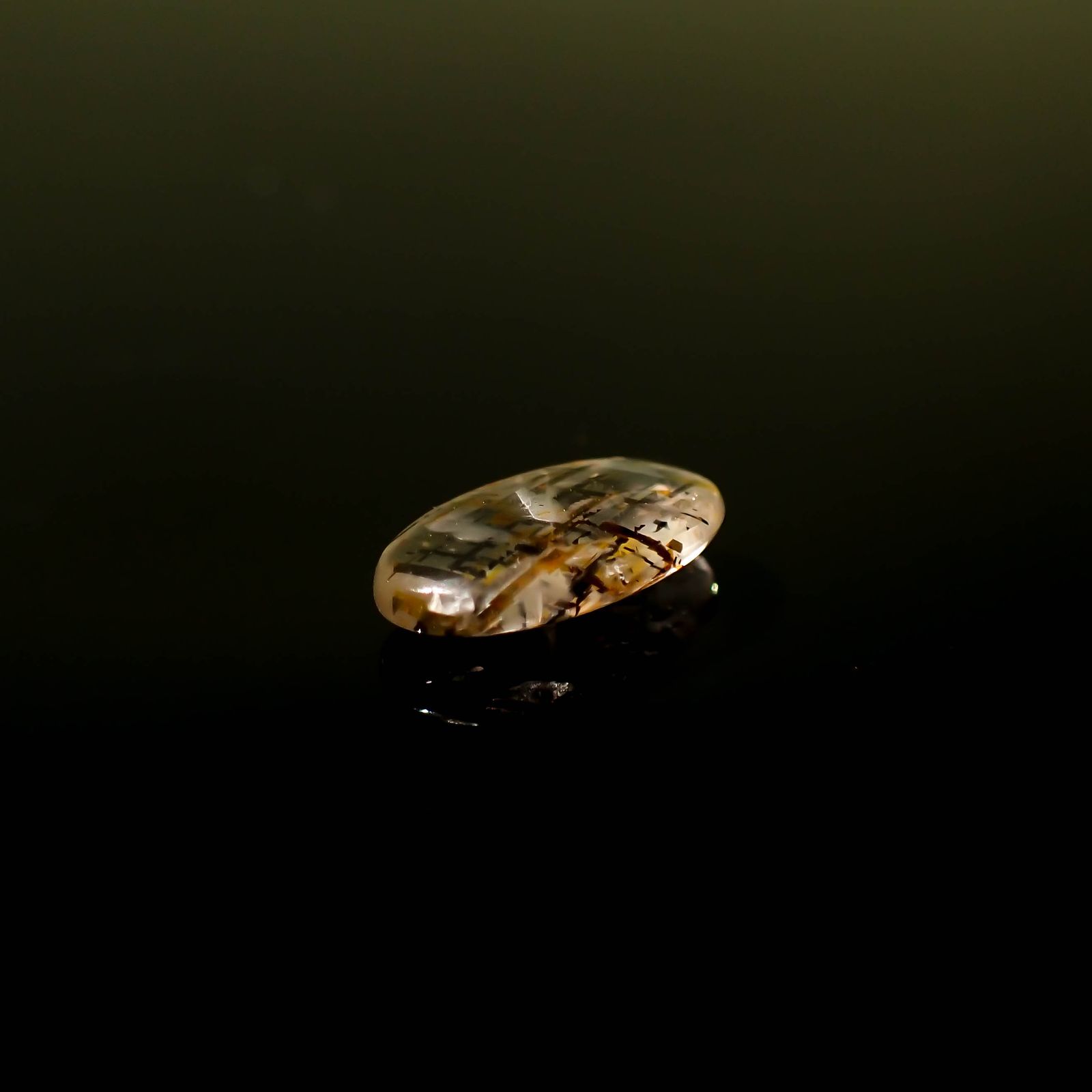 レインボーラティスサンストーン オーストラリア産 1.63ct[231225236]11.8x6.1mm前後