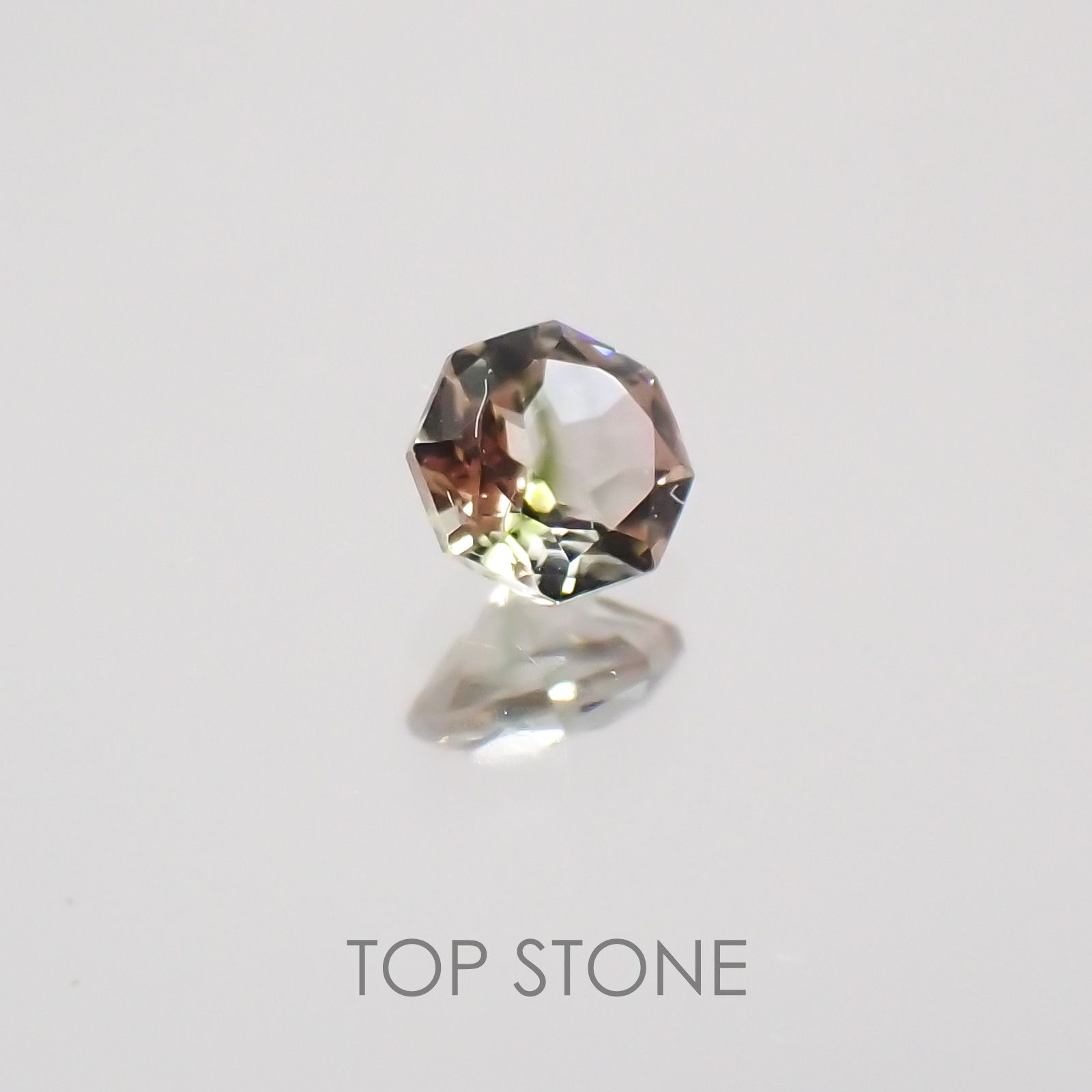 ◇オクタゴンカット◇バイカラートルマリンSA ブラジル・アフリカ産 ルース 0.11ct[21019162]3×3mm前後