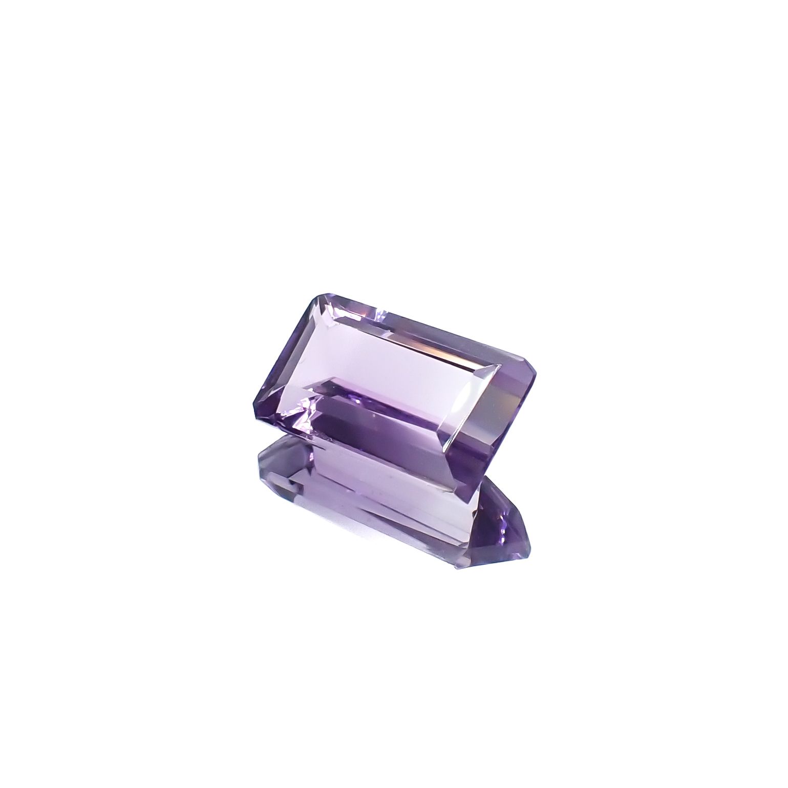 アワーグラスアメジスト(宝石名バイカラー・クォーツ)モロッコ産 3.27ct 識別済[231225099]12.2x7.1mm前後