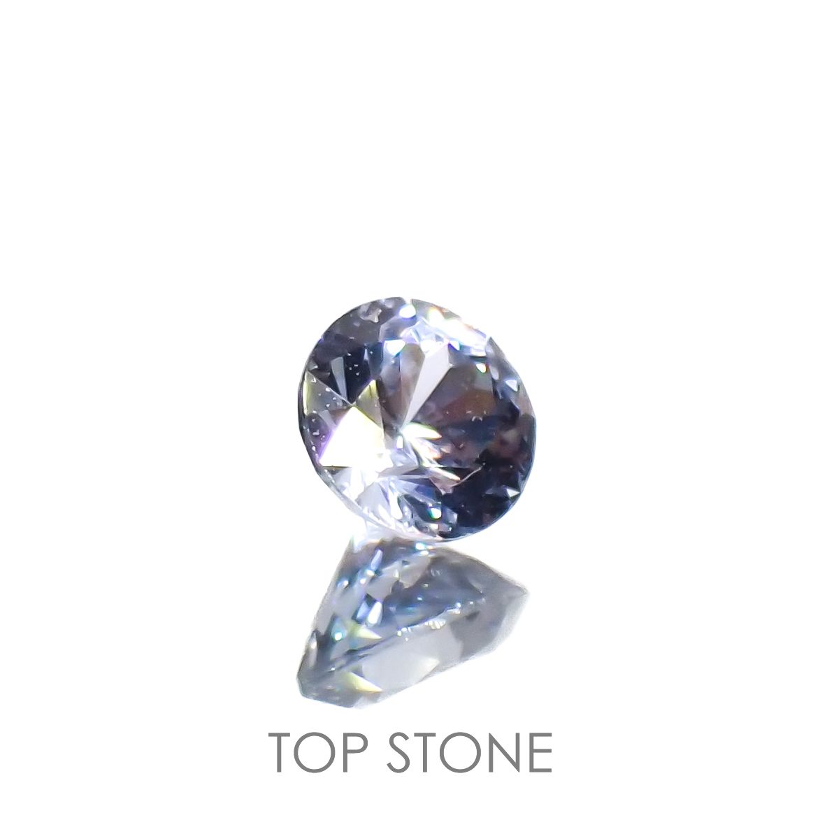 グレイッシュブルースピネル(宝石名スピネル)ビルマ/マダガスカル産 0.26ct 識別済[230119900]3.8x3.8mm前後