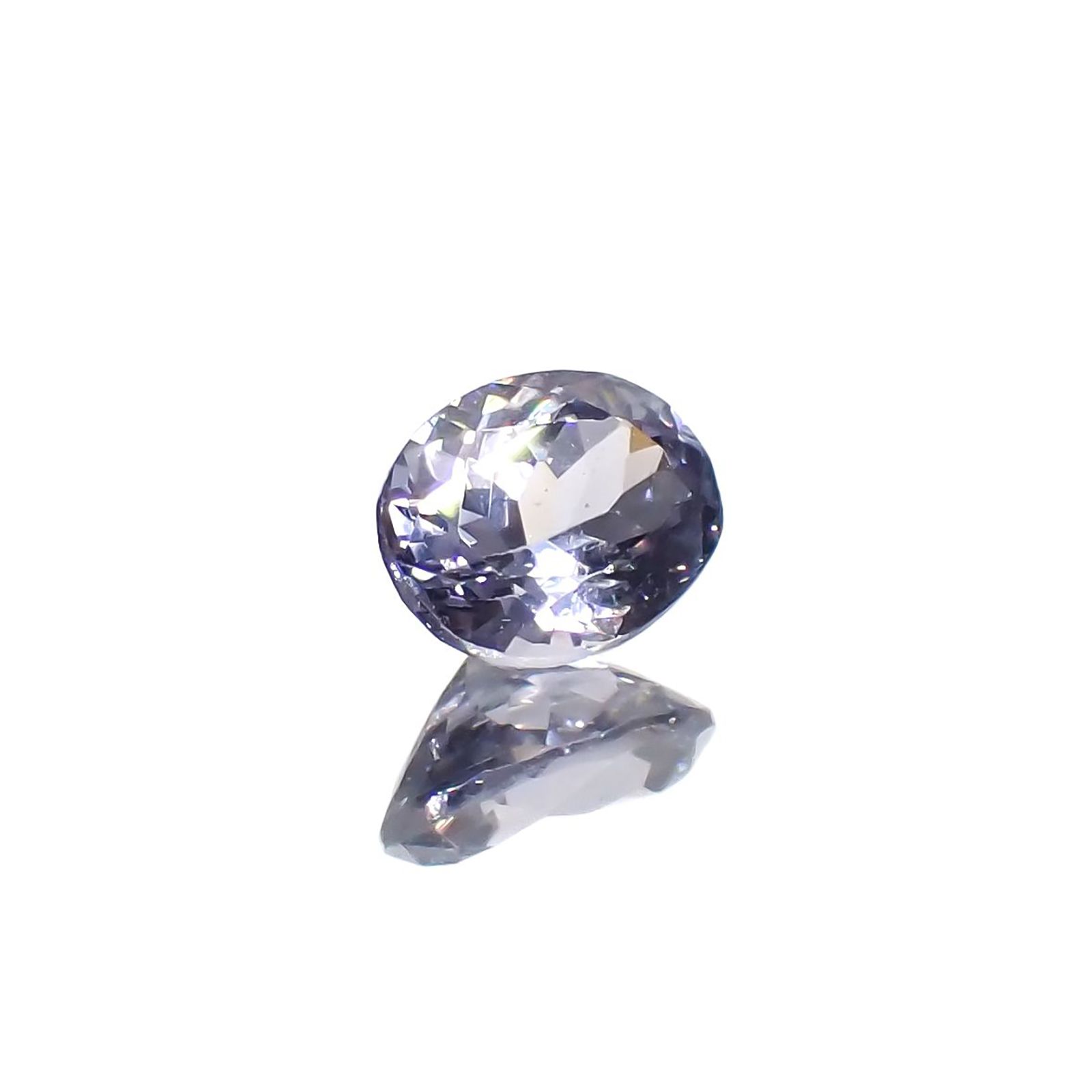 バイオレットスピネル(宝石名スピネル)ビルマ/マダガスカル産 0.42ct 識別済[250220648]4.9x3.8mm前後