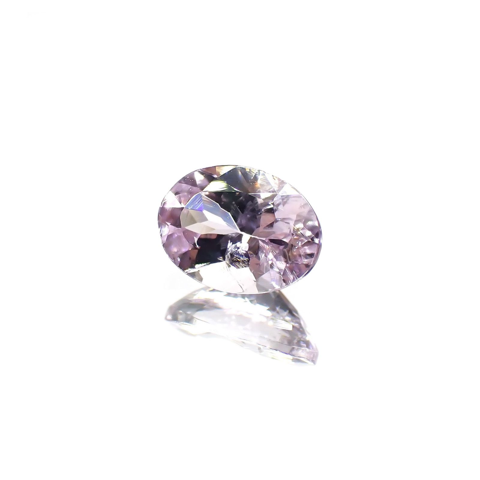 ピンクゾイサイト(宝石名ピンク・ゾイサイト) タンザニア産 ソ付(彩珠) 0.811ct / 7.1x5.2mm前後 [21019344]