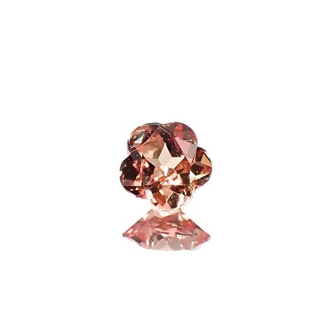 ◇カスタム・フラワーカット◇ファンシーカラーサファイア スリランカ/マダガスカル産 0.21ct[240929075]3.6x3.6mm前後