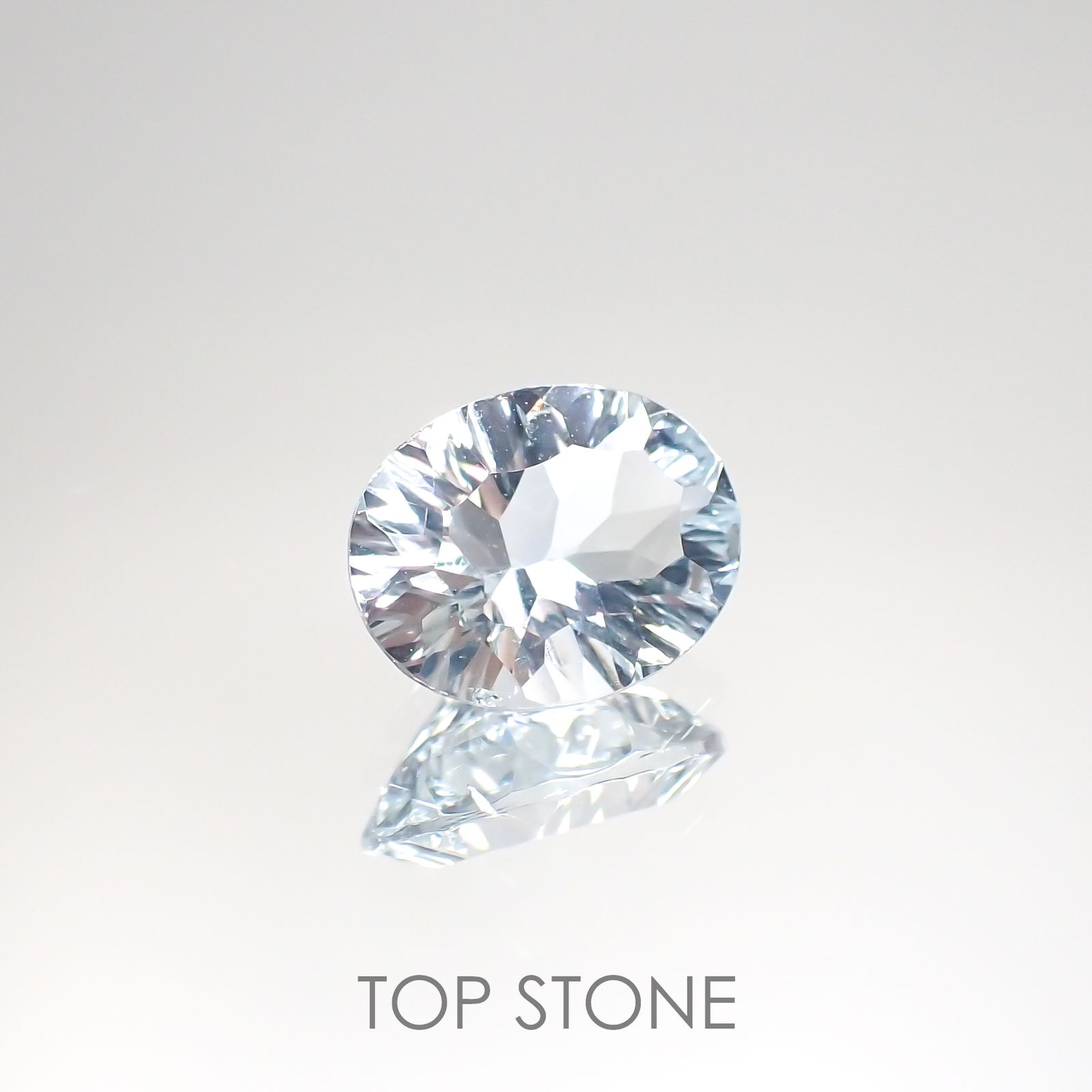 ◇コンケーブカット◇アクアマリン(宝石名アクアマリン) アフリカ産 1.54ct 識別済[211013556]9×7.1mm前後