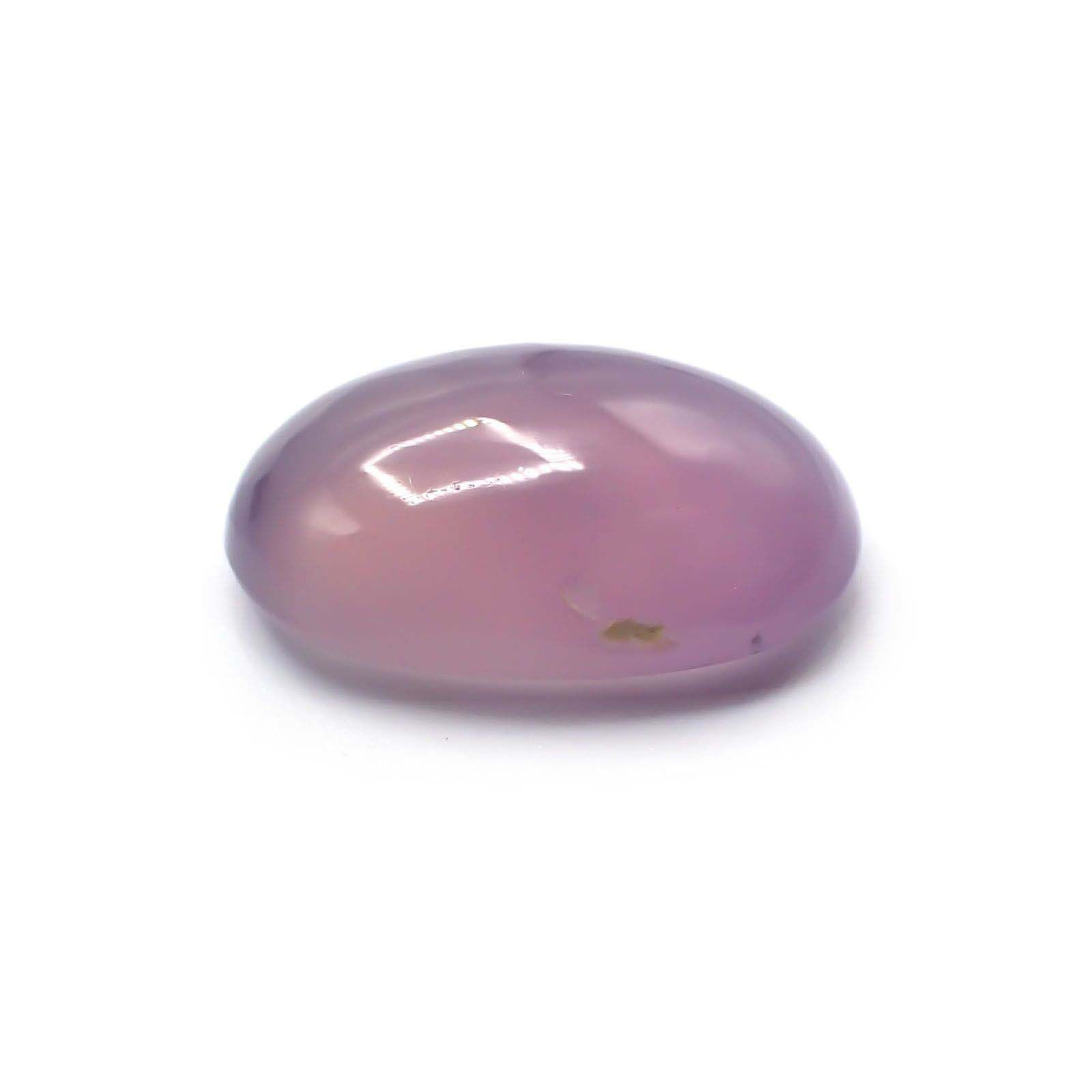 パープルカルセドニー(宝石名バイオレット・カルセドニー)インドネシア産 8.29ct 識別済[230722714]16.3x11.5mm前後