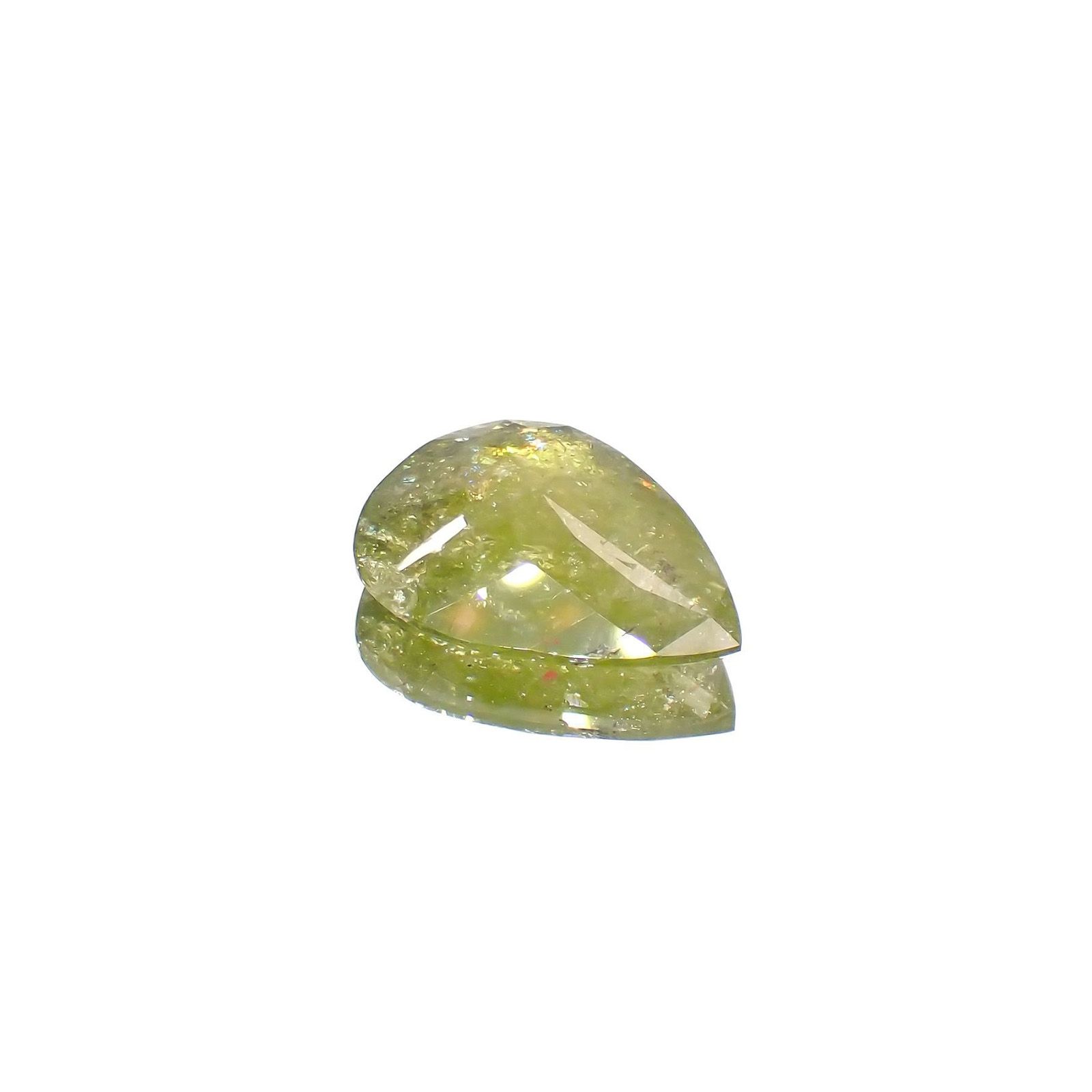 イリデッセンスクロムトルマリン(宝石名トルマリン)ケニア産 識別済 5.47ct / 16.7x12.6mm前後 [221119088]