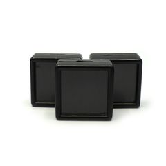 高品質 プラスチック ルースケース 黒 20個セット 30×30mm前後