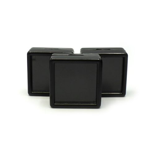 高品質 プラスチック ルースケース 黒 20個セット 30×30mm前後