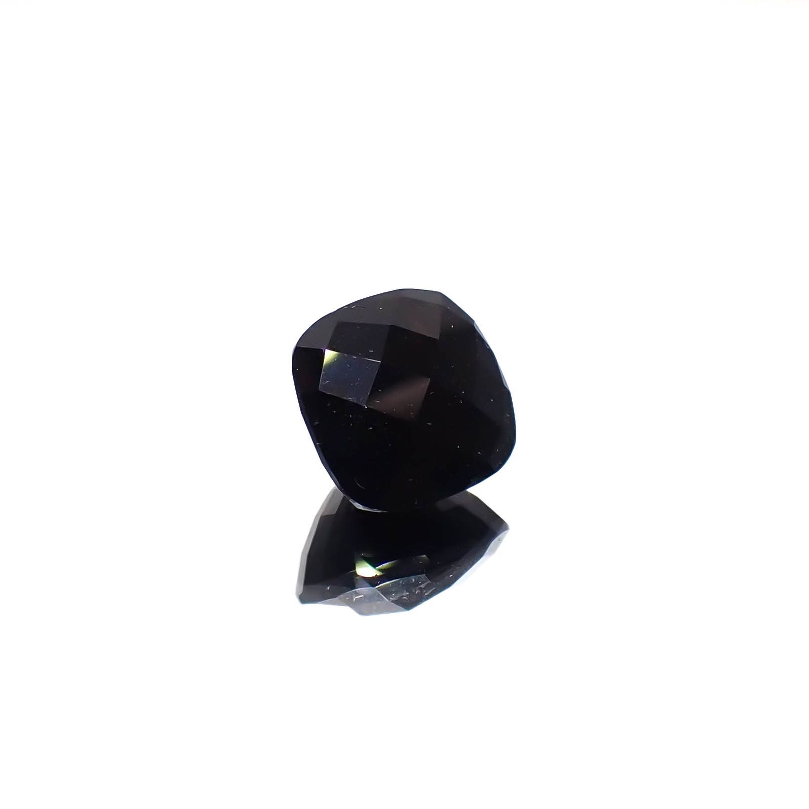 ◇チェッカーカット◇モリオン チベット産 3.51ct[240427379]9.2x9.1mm前後
