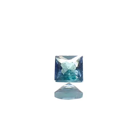 ◇プリンセスカット◇ブルーグリーンコーネルピン(宝石名ブルーグリーン・コーネルピン)タンザニア産 0.085ct 識別済[240527680]2.5x2.5mm前後