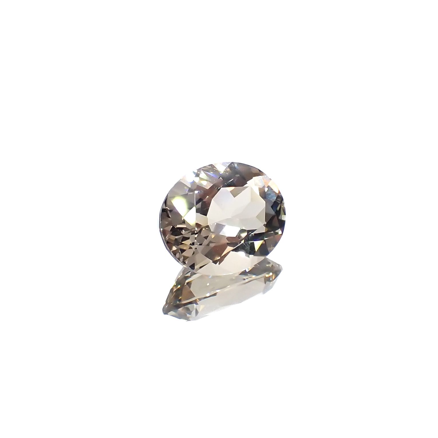 含バリウム・サニディン(宝石名サニディン)ドイツ産 2.62ct 識別済[231224978]10.6x8.6mm前後