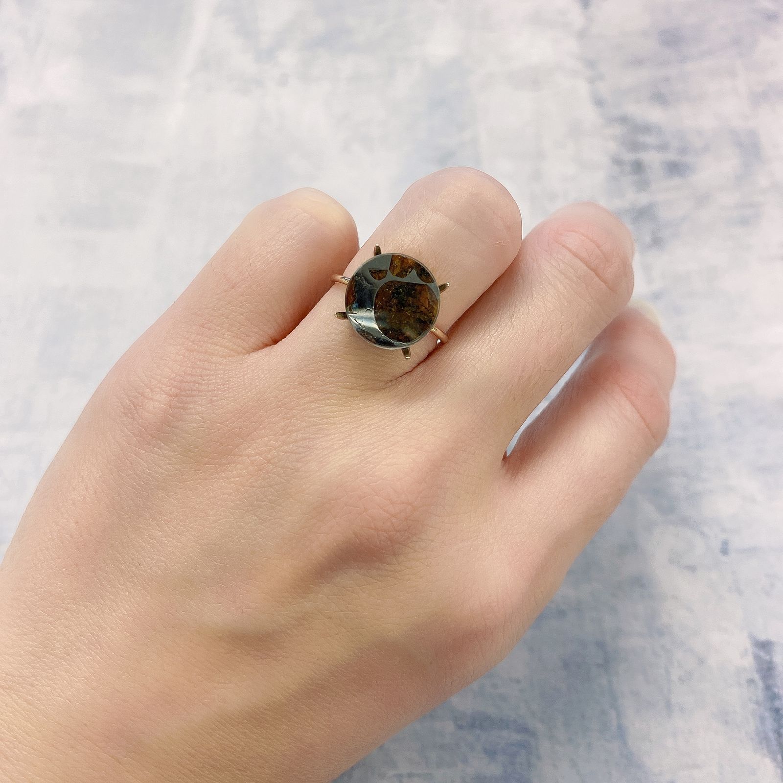 パラサイト隕石Sericho トリプレット 発見地：ケニア 4.24ct[220114147]12x12mm前後