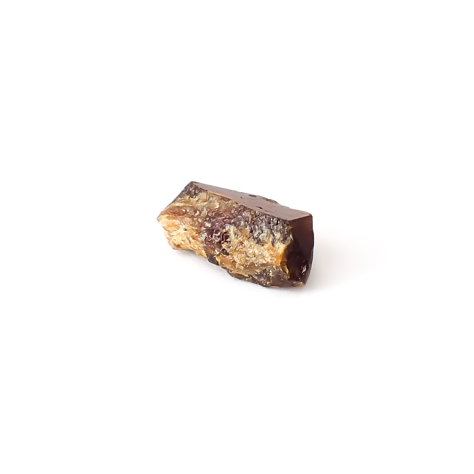 レインボーガーネット原石2個セット 日本・奈良県産 16.21ct(2pcs合計) / 11.5-13.9x7.1-10.2mm前後 [260432079]