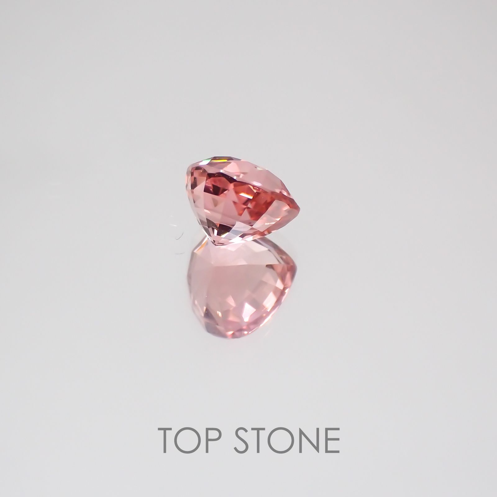 ピンクトルマリン パパラチャカラー ルワンダ産 ルース 1.31ct[21029984]6.8×6.7mm前後