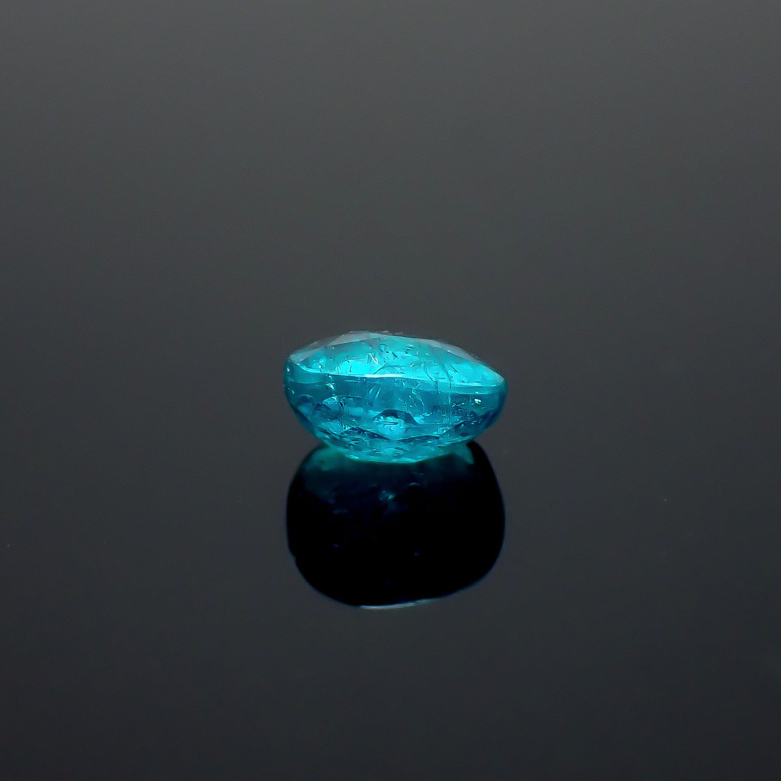 パライバトルマリン(宝石名トルマリン/別名パライバ・トルマリン)エチオピア産 GIA鑑付 0.50ct / 4.86x4.79mm前後 [260933195]