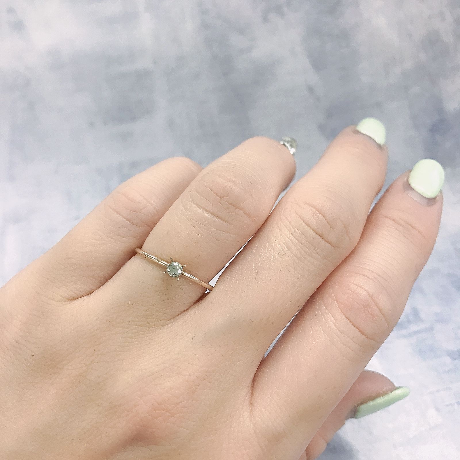 リューコガーネット(宝石名ホワイト グロッシュラー・ガーネット)ビルマ産 0.14ct 識別済[220115437]2.8x2.8mm前後