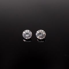 ◇ペアセット◇シルキーダイヤモンド 0.18ct(2pcs合計) / 2.8-2.9x2.8-2.9mm前後 [260431961]