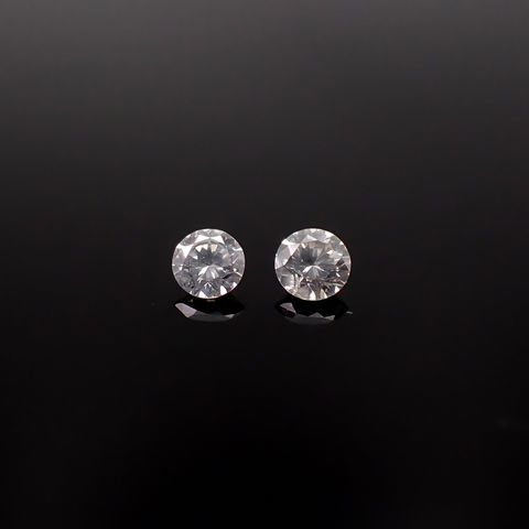 ◇ペアセット◇シルキーダイヤモンド 0.18ct(2pcs合計) / 2.8-2.9x2.8-2.9mm前後 [260431961]