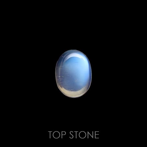 ブルームーンストーン(宝石名ペリステライト)インド産 1.24ct 識別済[220616354]8.1x6.2mm前後