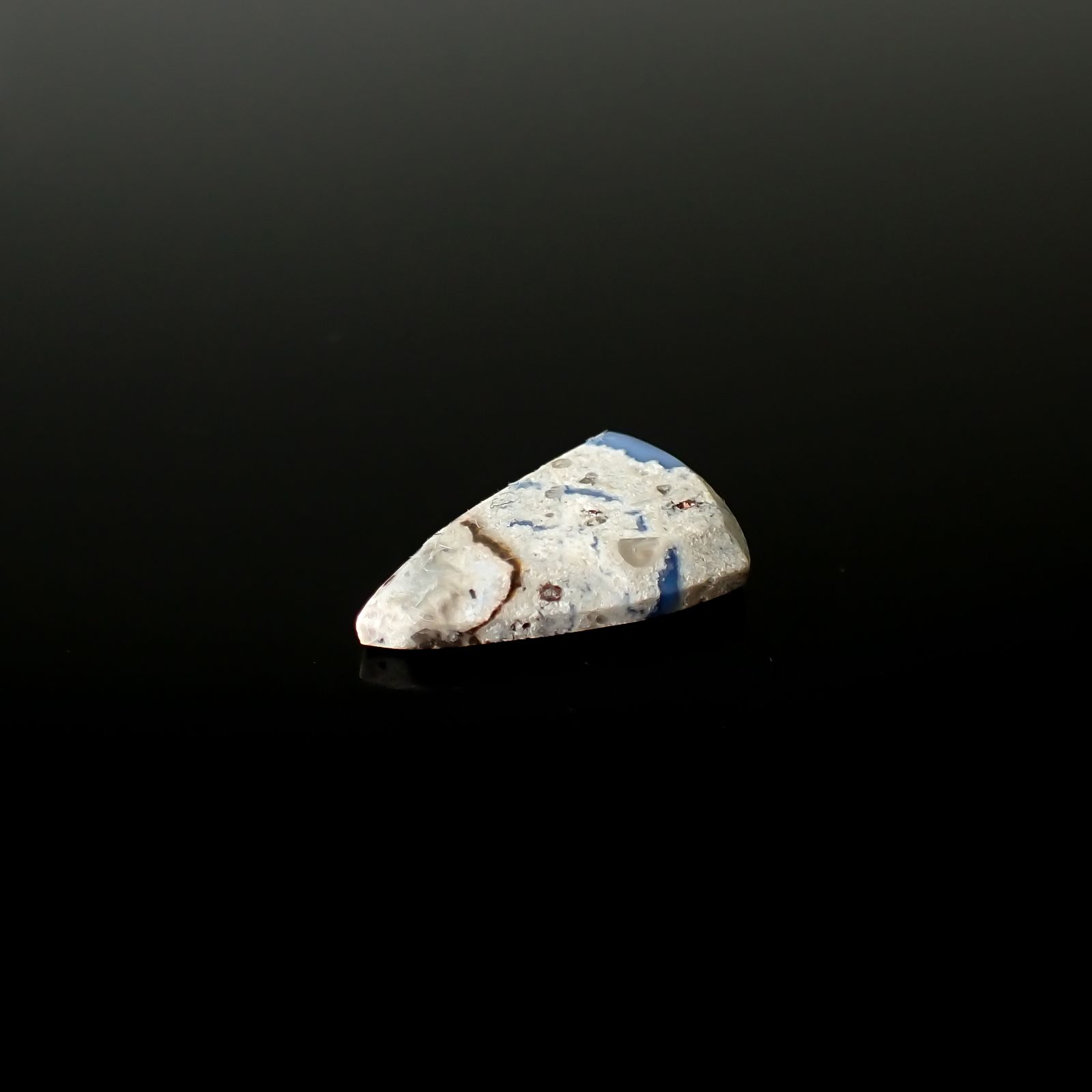 マトリックスブルーオパール アメリカ・オレゴン州産 3.04ct[240125678]16.4x11mm前後